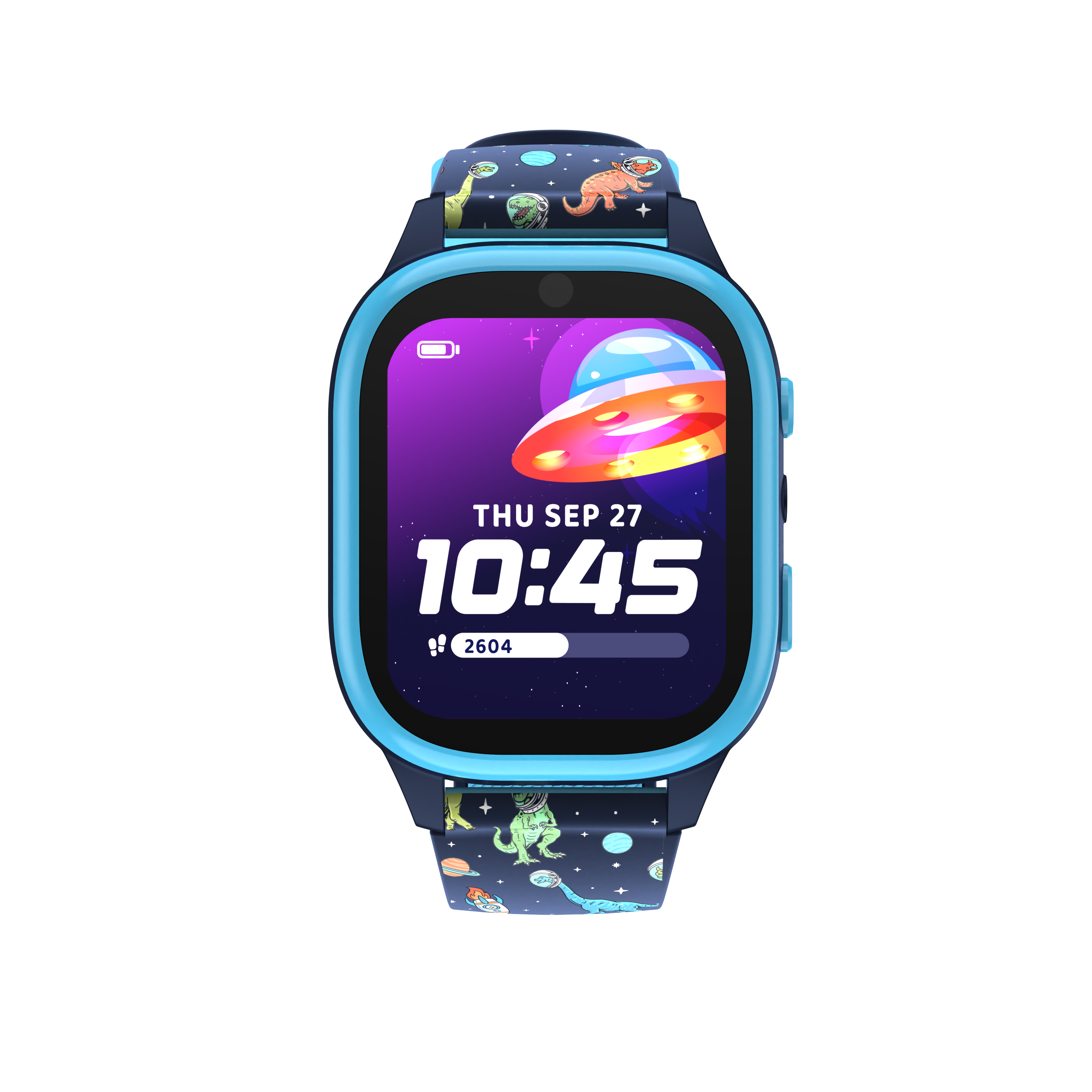 PlayZoom 4 Kids Smartwatch: Blue and Black Print