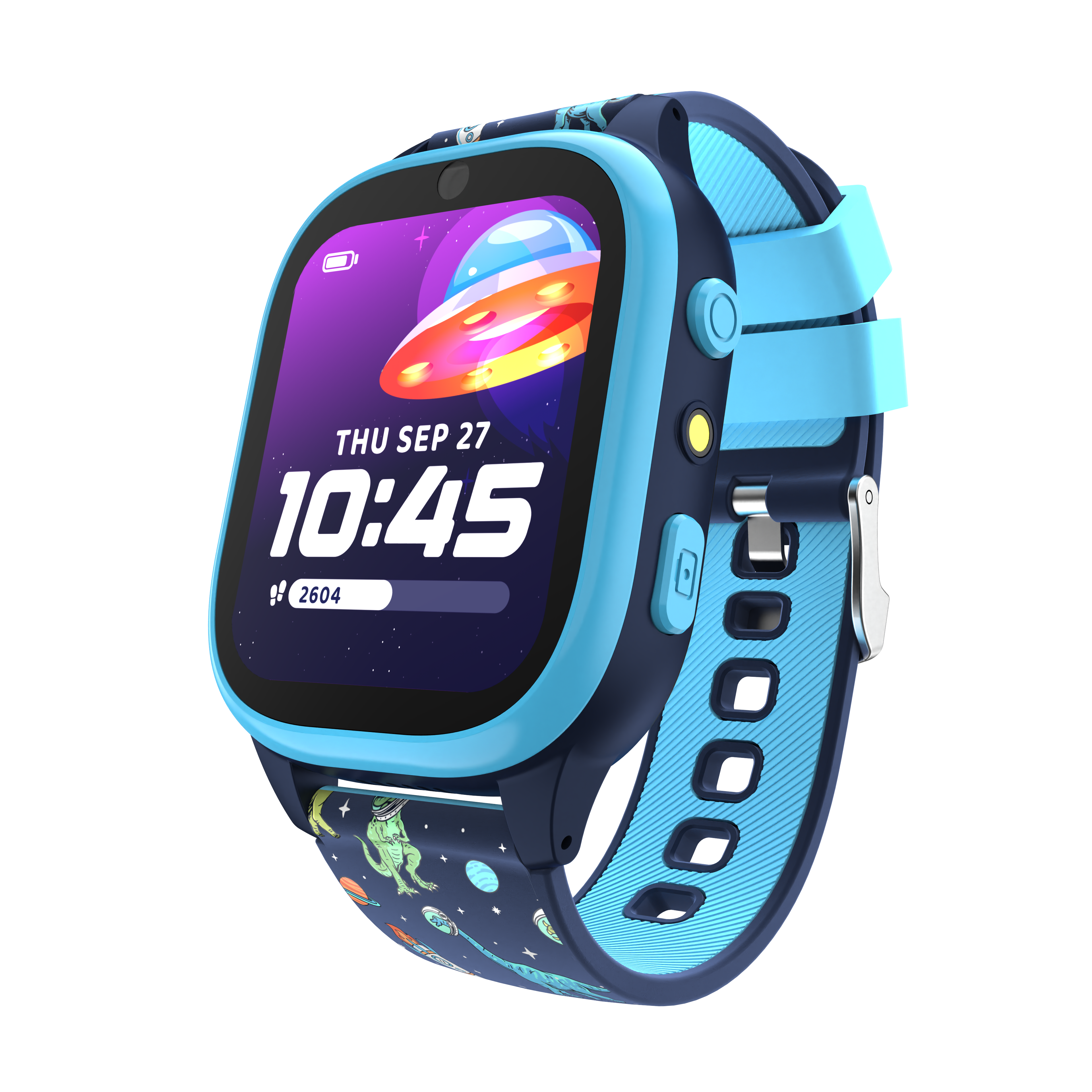 PlayZoom 4 Kids Smartwatch: Blue and Black Print