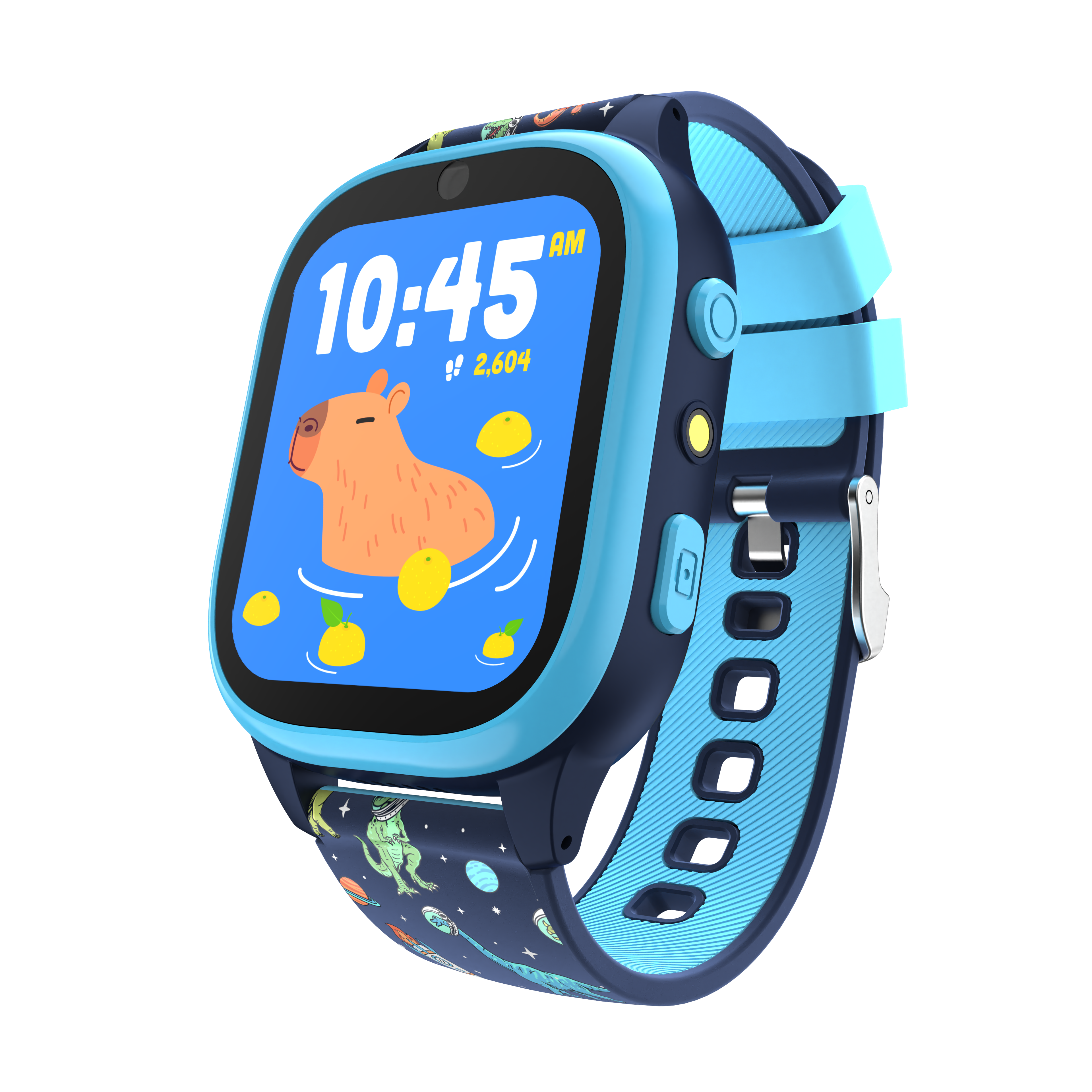 PlayZoom 4 Kids Smartwatch: Blue and Black Print