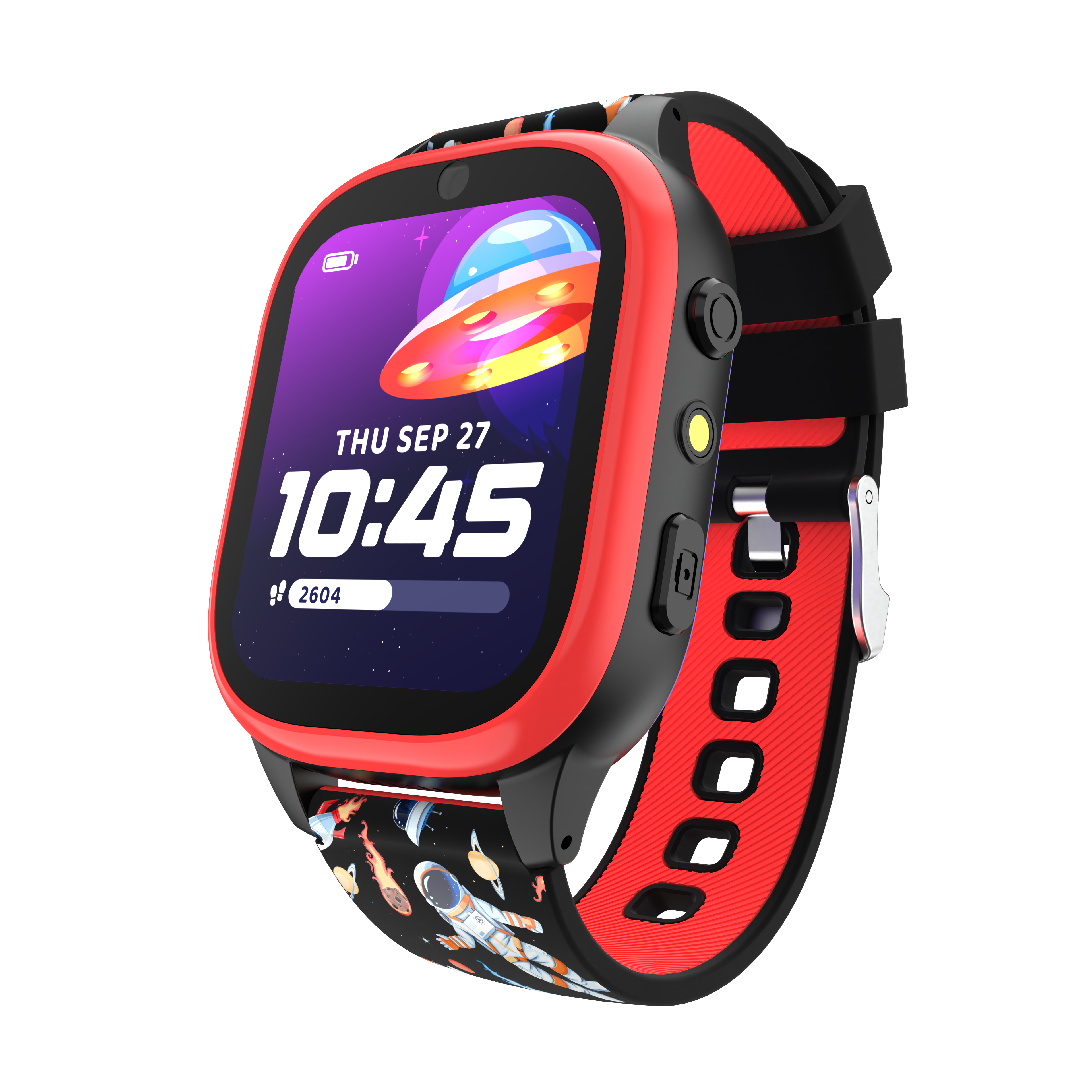 PlayZoom 4 Kids Smartwatch: Red and Black Print