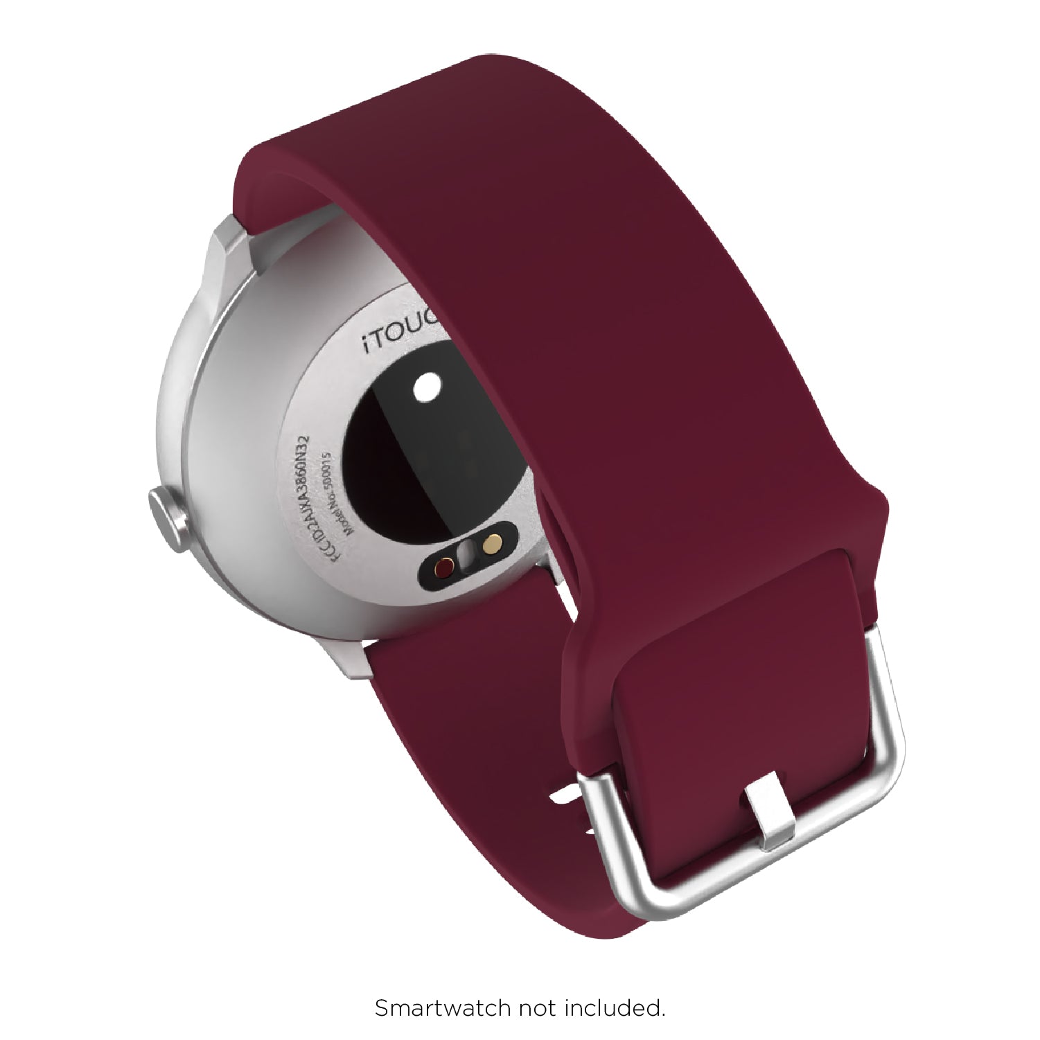 iTouch Air 3 40mm, Sport 3 & Sport Extra Interchangeable Strap: Merlot SIlicone affordable smart watch strap